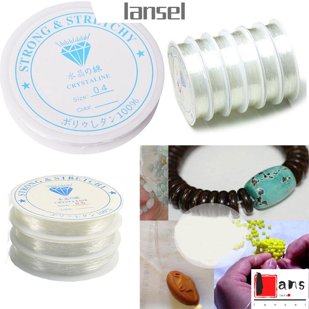 ❤Cầu thủ❤ Cuộn Dây Cước Co Giãn Dùng Làm Trang Sức Thủ Công