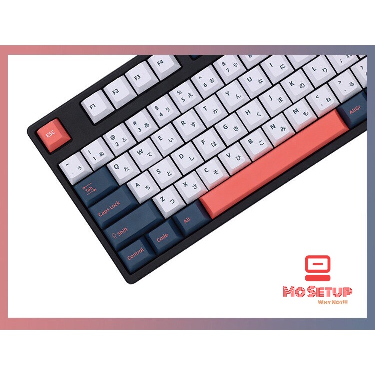 Keycap PBT Bento Dye-Sup Profile Cherry - Phù hợp tất cả các Layout 61,68,84,98,TKL,Fullsize