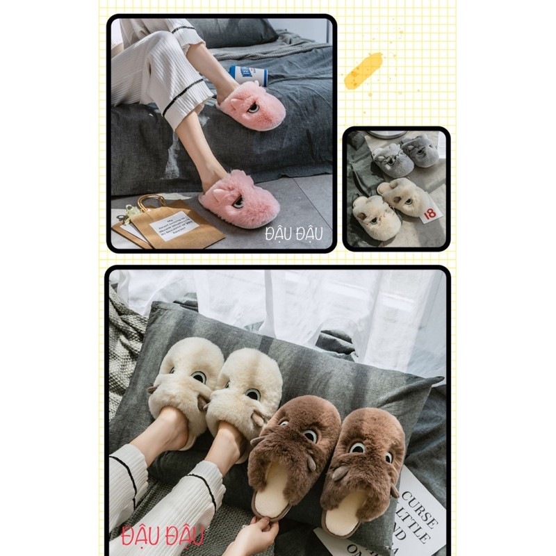 DÉP BÔNG ANGRY EYES LÔNG CỪU CAO CẤP