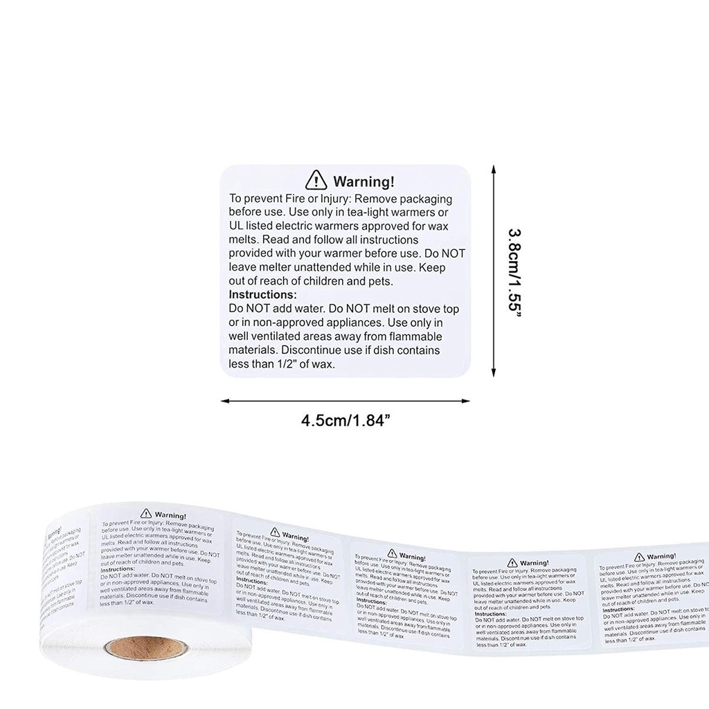 ELEGANT Nhãn Dán Cảnh Báo An Toàn 1.8X1.5 Inches