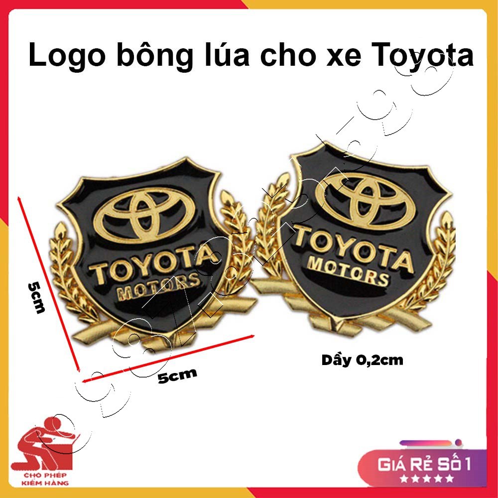 Logo Bông Lúa TOYOTA Dán Xe Ô tô Toyota