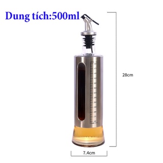 Bình rót dầu thủy tinh 500ml