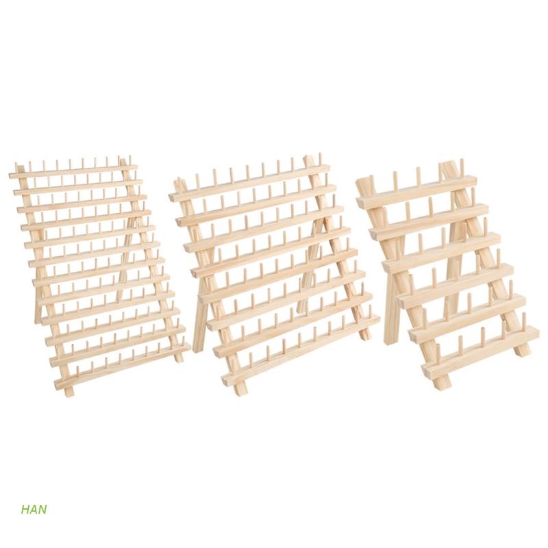 Giá đỡ cuộn chỉ thêu bằng gỗ có thể gấp gọn 30/80/120