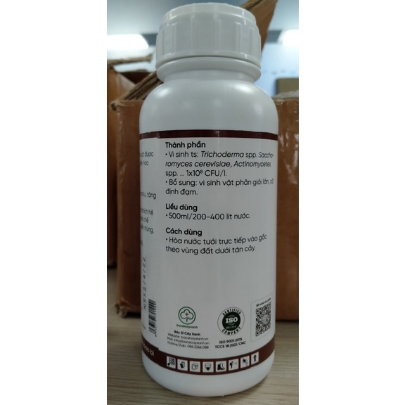 Chế phẩm cải tạo đất chai cứng, bạc màu, tăng độ tơi xốp, hạn chế sâu bệnh BS18 Lasti 500ml NSX Bacsicayxanh