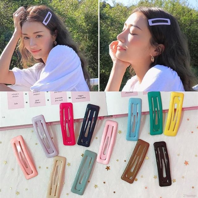 Set 4 Kẹp Tóc Nhiều Màu Hàng Tốt Giao ngẫu nhiên