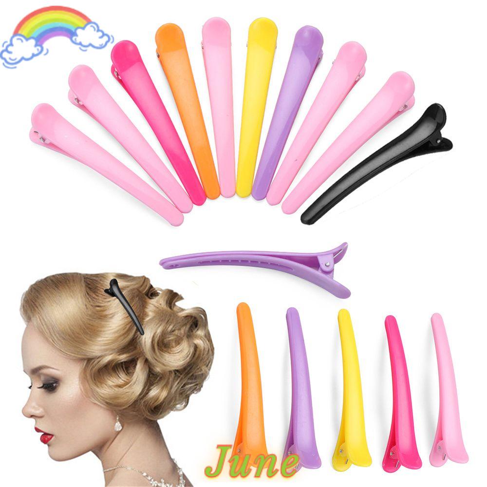 Set 10 Kẹp Tóc Bằng Nhựa Dùng Trong Salon Làm Tóc