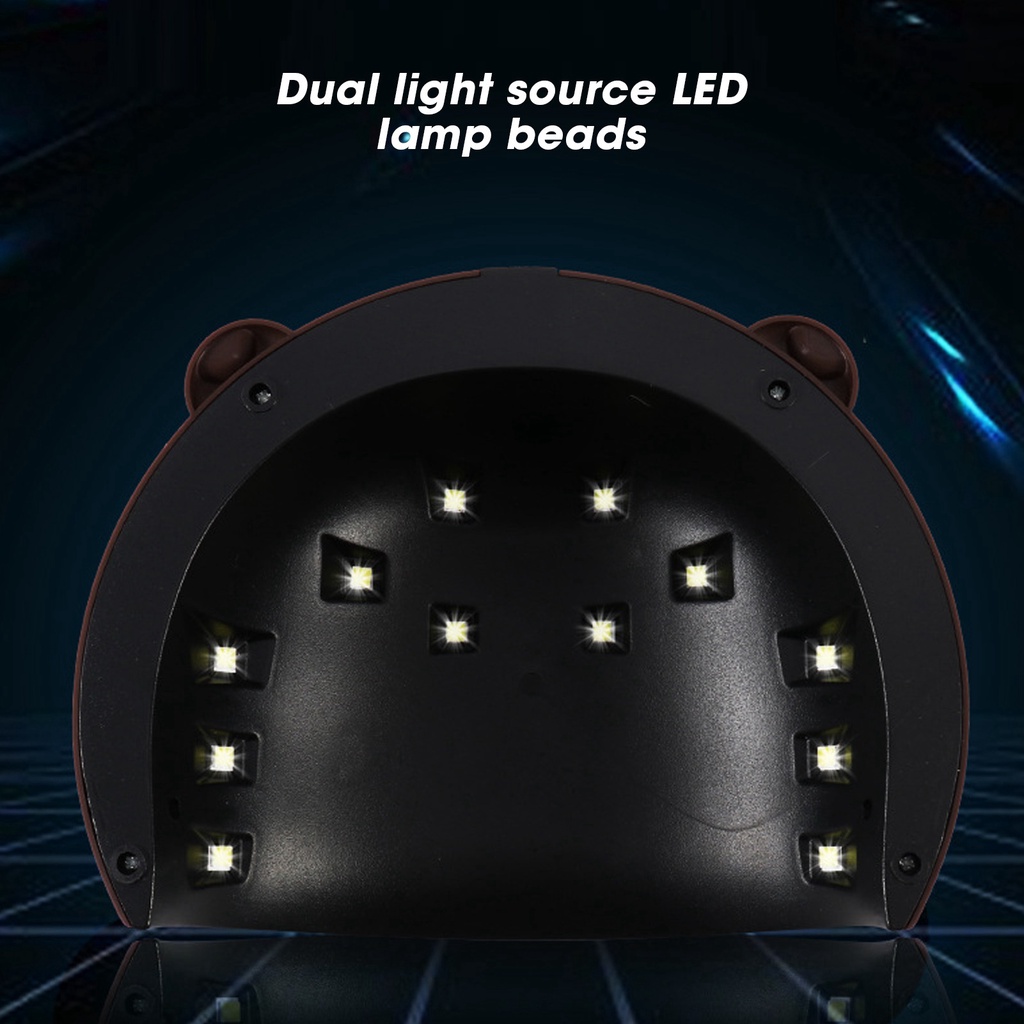 UV LED Máy sấy móng tay 36W Đèn sơn gel Máy hơ gel Phim hoạt hình dễ thương Monkey【By】