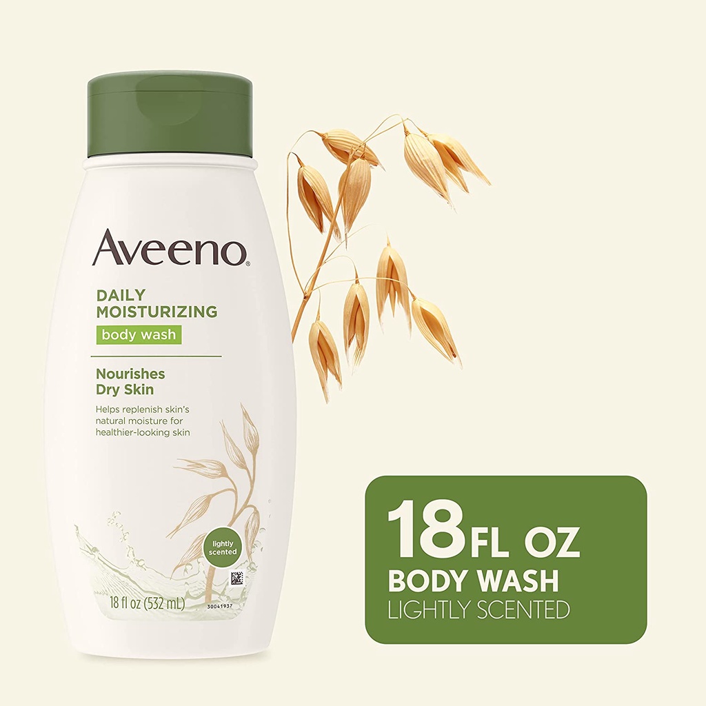 Sữa tắm dưỡng ẩm  Aveeno Daily Moisturizing Body Wash for Dry Skin 18oz 532ml