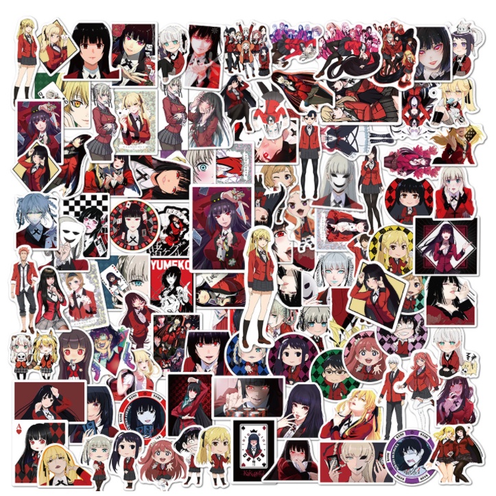 Sticker HỌC VIỀN ĐỎ ĐEN nhựa PVC không thấm nước, dán nón bảo hiểm, laptop, điện thoại, Vali, xe