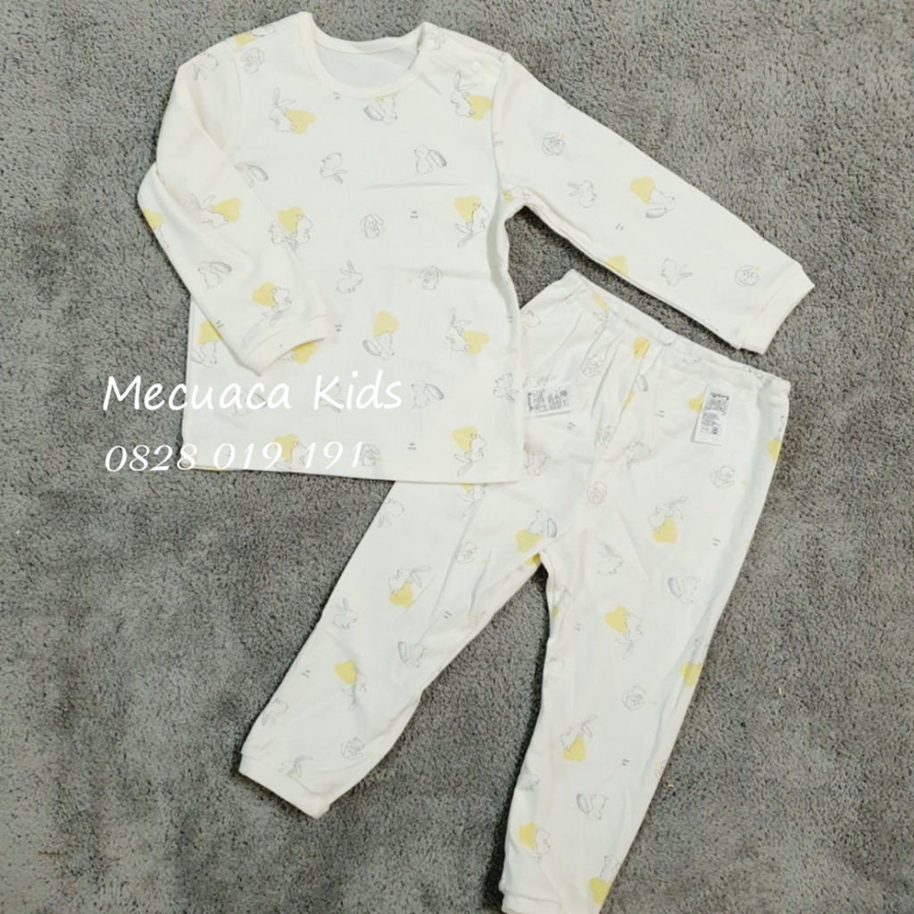 [90-120][CHỌN MẪU] Bộ ngủ cotton cúc vai dài tay thu đông cho bé gái nhiều hình thỏ-chấm bi -cừu-hoa nhí xuất Hàn dư xịn
