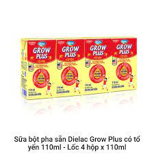 Thùng 48 hộp SỮA BỘT PHA SẴN DIELAC GROW PLUS CÓ TỔ YẾN 110ml