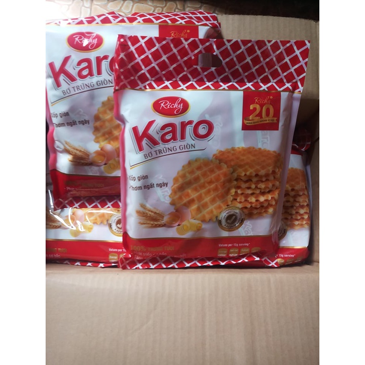 Bánh bơ trứng giòn Karo Richy bịch 270g