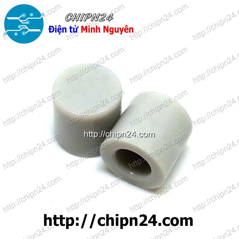 [10 CÁI] Nắp chụp nút nhấn vuông 6x6mm XÁM
