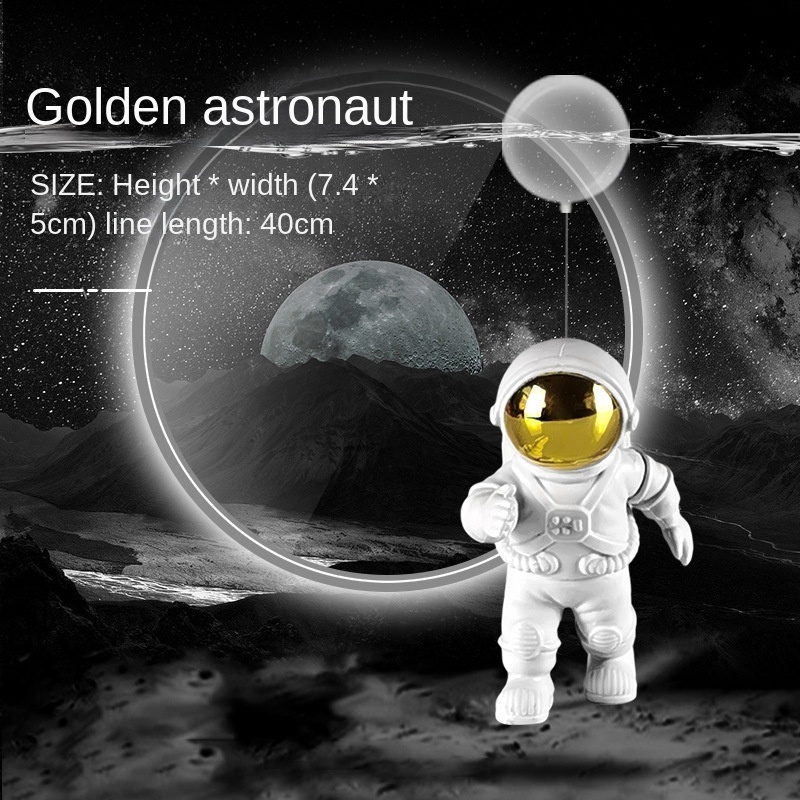 Bể chứa cá trang trí bay phi hành gia bể cá cảnh trang trí bể cá xem trang trí nổi trên mặt nước vi cảnh không gian nhân vật