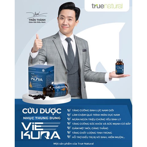 Viên Uống Viekura Cửu Dược Nhục Thung Dung TRUENATURAL Bổ Thận Tráng Dương Tăng Cường Sinh Lực Nam Giới | BigBuy360 - bigbuy360.vn