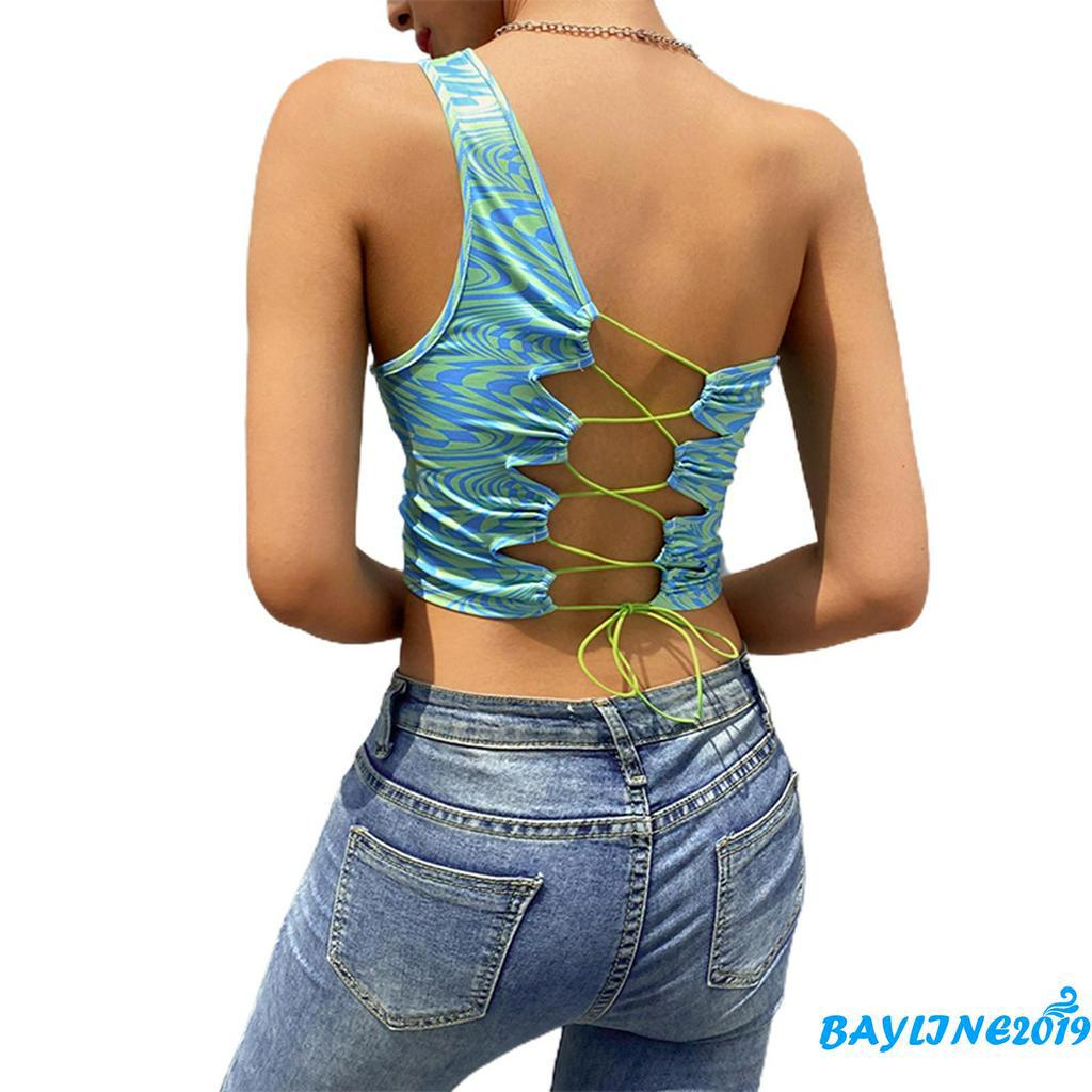 Áo Lửng Lệch Vai Thời Trang Quyến Rũ Cho Nữ