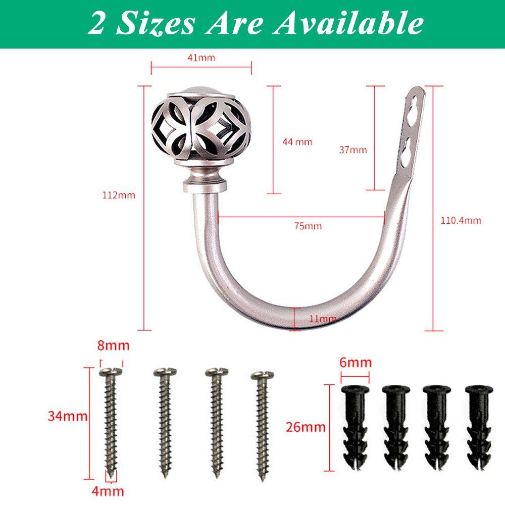 1 Cặp Móc Treo Rèm Cửa Hình Lồng Đèn Gắn Tường
