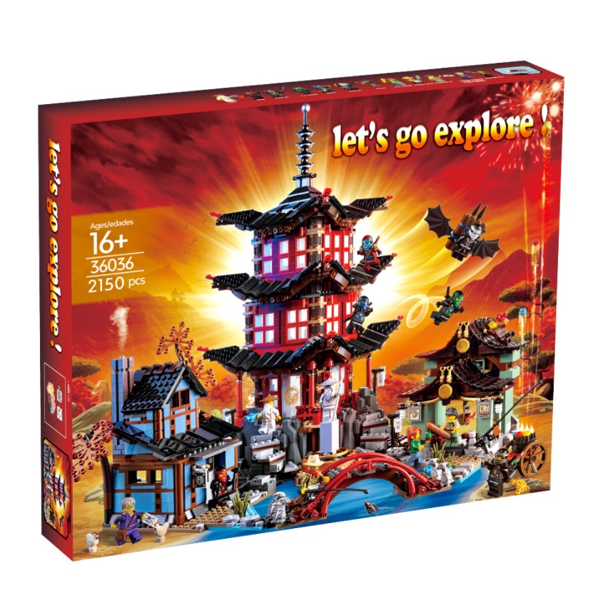 Đồ chơi Lắp ghép Mô hình Ninjago Temple Of Lion King 180088 Đền Tập Luyện Của Ninja