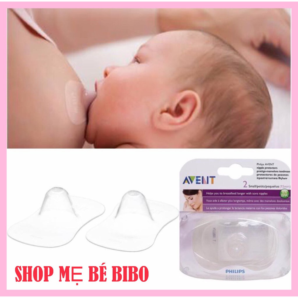 BỘ 2 TRỢ TY/MIẾNG BẢO VỆ ĐẦU NGỰC 21MM PHILIPS AVENT NHẬP KHẨU ANH QUỐC