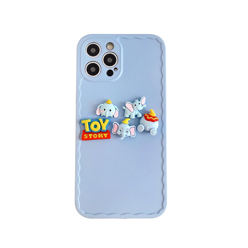 Ốp Lưng Mềm In Hình Voi Dumbo / Dâu Tây Cho Iphone 7 8 X Xs Xr Xs Max 7plus 8plus 11 11 Pro 11 Pro Max 12 12 Pro 12 Pro Max