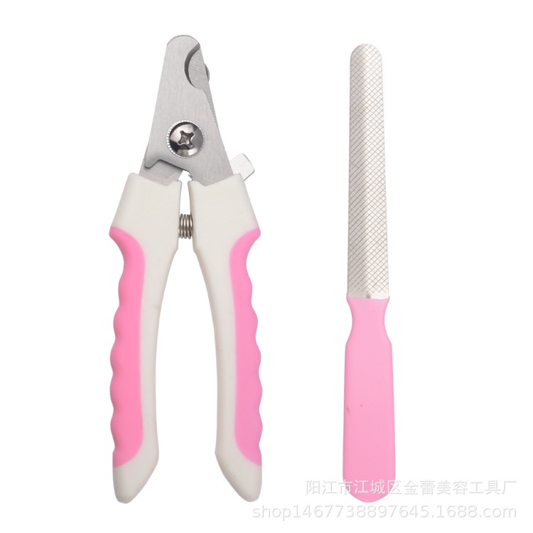 Kềm cắt móng chăm sóc sức khỏe thích hợp cho các bé cún gồm 1 kềm bấm móng và 1 dũa móng kiểu số 4