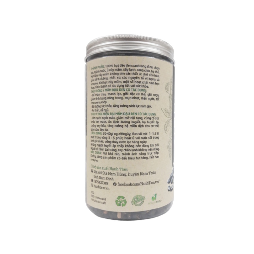 Trà Mầm Đậu Đen Xanh Lòng Rang , Giúp Thanh nhiệt ,Thanh Lọc Cơ Thể ,  Hộp 500gr