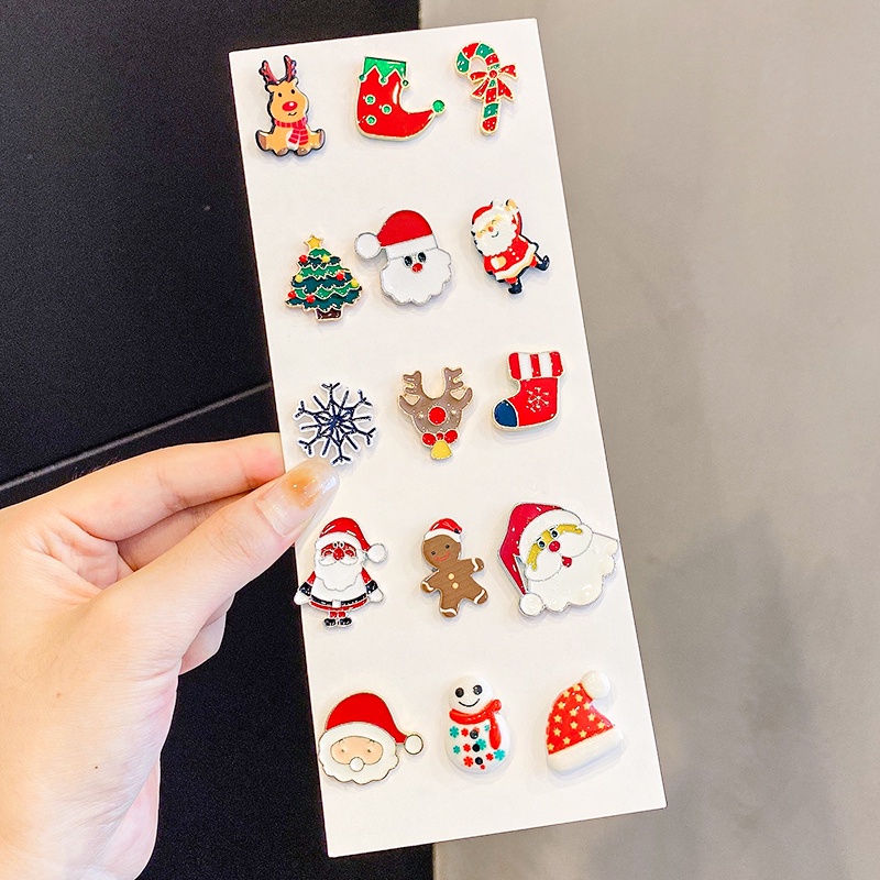 Ghim cài áo kim loại hình hoạt hình dễ thương phong cách Hàn Quốc