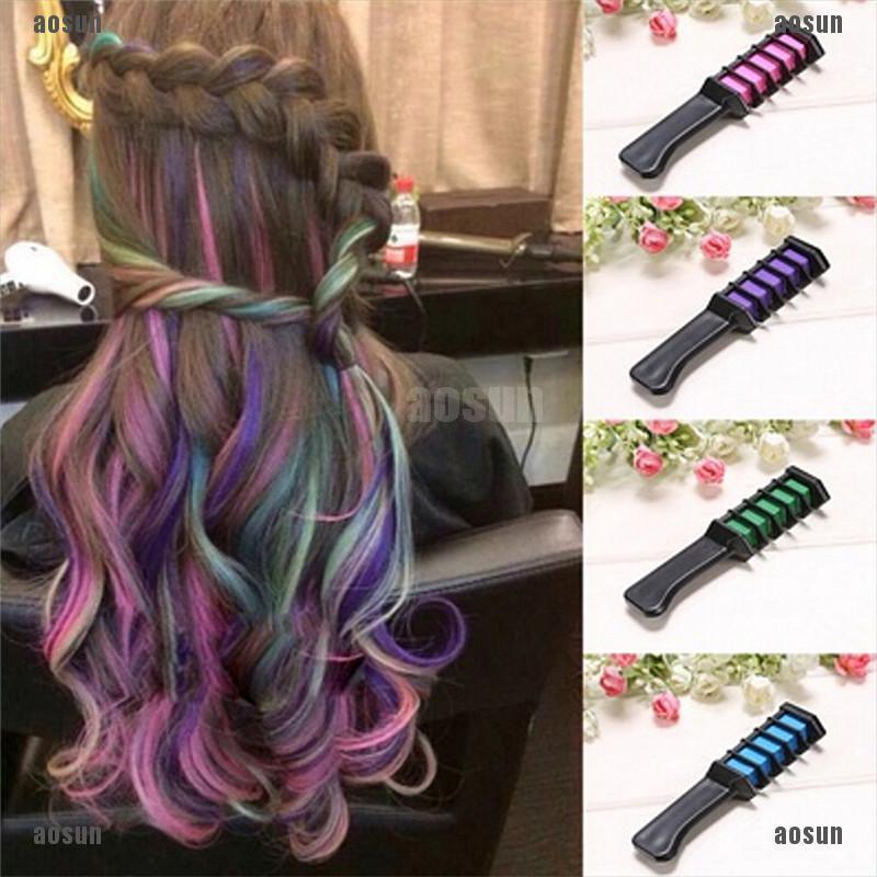 1 Cây Phấn Nhuộm Tóc Tạm Thời Màu Pastel Mềm Mại Tiện Dụng