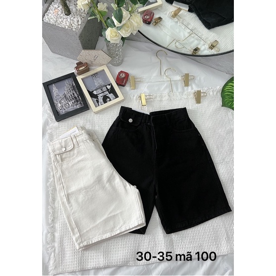 Quần Short Ngố Jean Nữ Bigsize Lưng Cao Túi Nắp Xinh Xắn Thời Trang Chất Mềm Mịn Ms1001