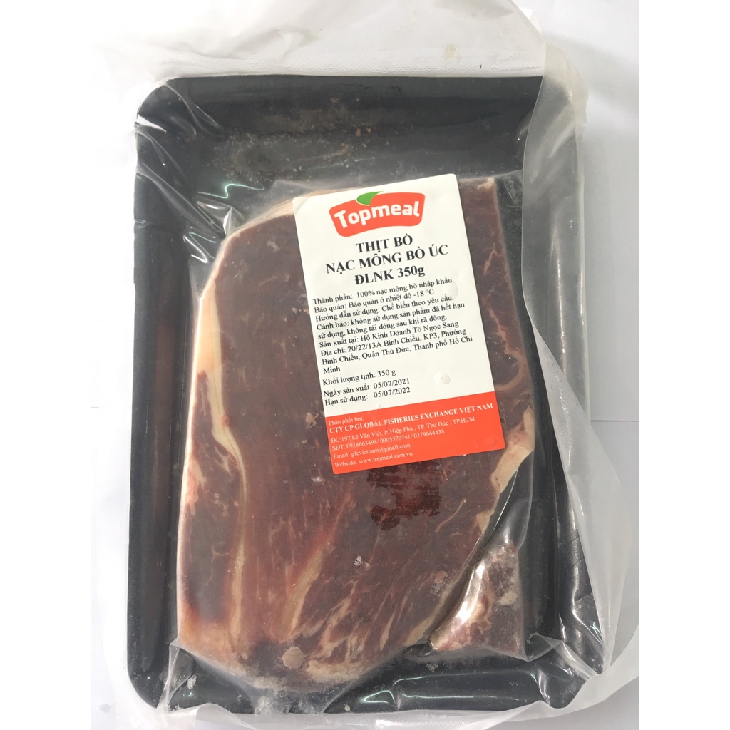 HCM - Nạc mông bò Úc Topmeal 350g - Giao nhanh TPHCM