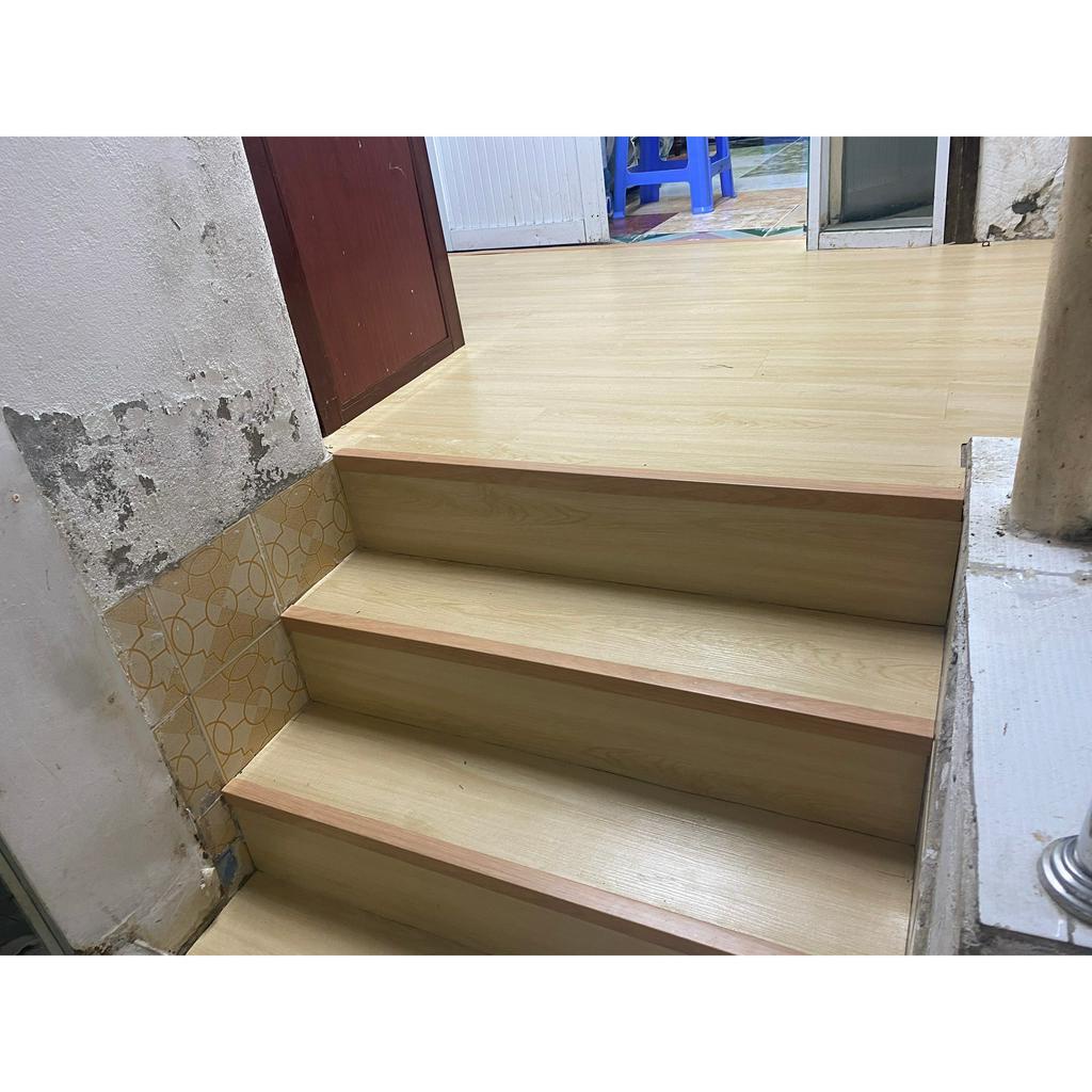 Nẹp nhựa, nẹp góc vuông, nẹp góc V, nẹp mép bậc cầu thang, dài 1m5, nẹp chân tường