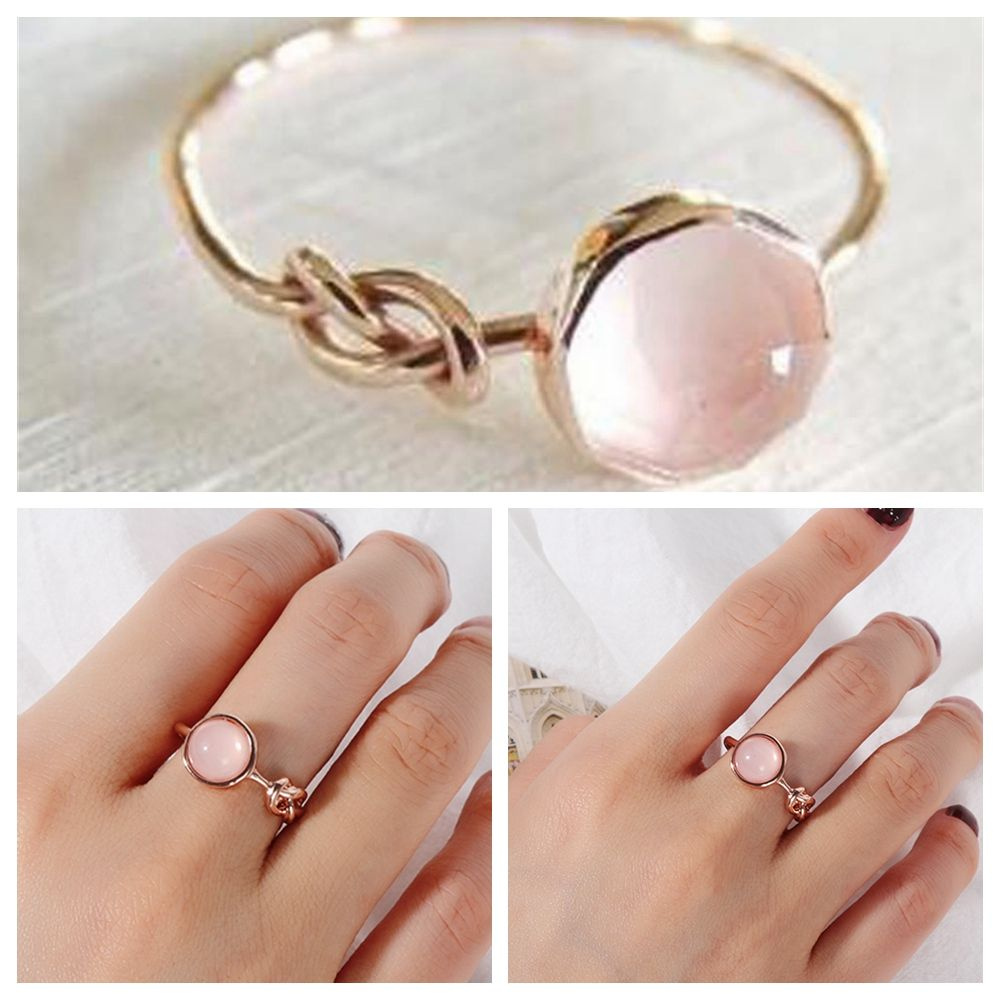 Nhẫn Đính Đá Opal Thời Trang Cho Nữ