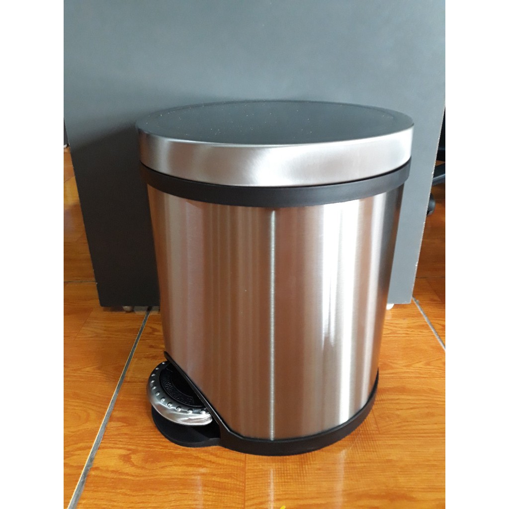 Thùng rác inox 8L thiết kế giảm chấn đặc biệt