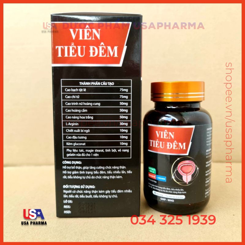 Tiểu đêm USA thảo dược bổ thận, giảm rối loạn tiểu tiện 30 viên