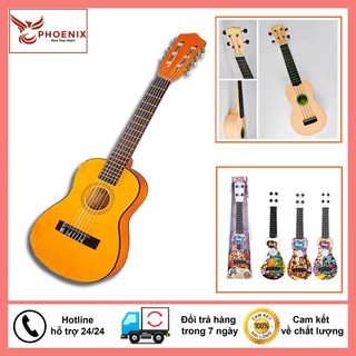 Đàn ukulele mini, đàn guitar mini cho bé tặng kèm vỏ đựng