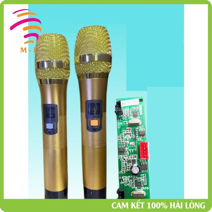 Micro Không Dây Gd Vàng Kim Loại Sét Sóng Đổi Tần Số Dùng Cho Loa Kéo Độ Được Cho Âm Li - Siêu Linh Kiện M - L