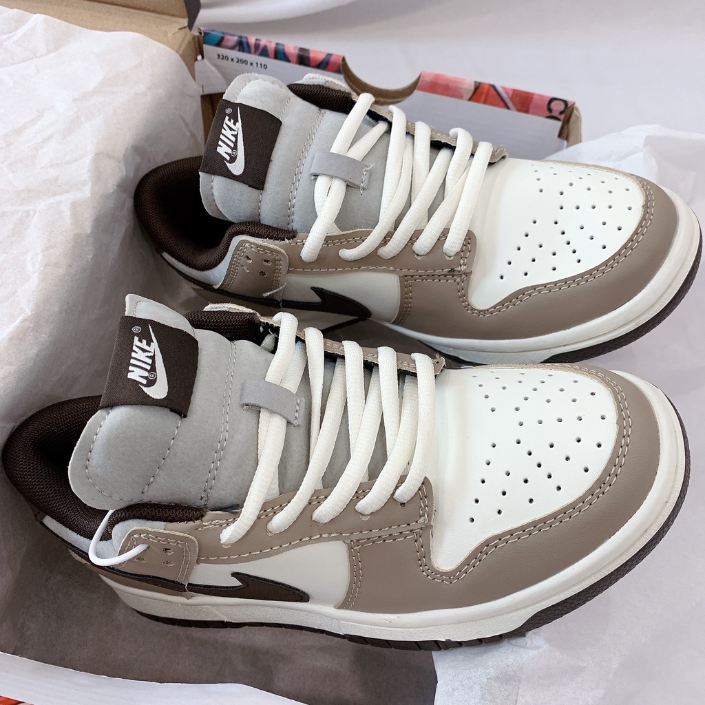 Giày Thể Thao Nam Nữ Ngô Thắng SB Kem Nâu