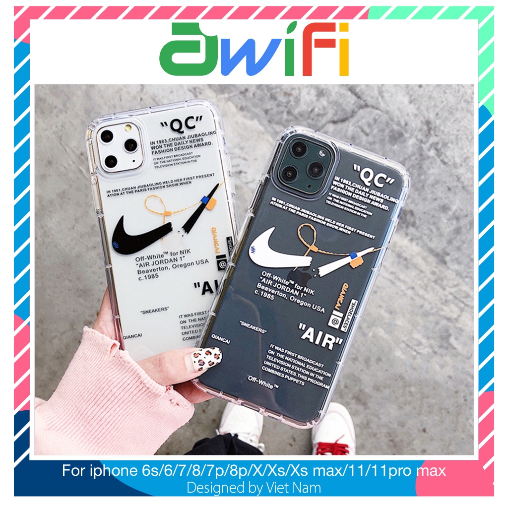 Ốp lưng iphone sneakers trong 5/5s/6/6plus/6s/6splus/7/7plus/8/8plus/x/xr/xs/11/12/pro/max/plus/promax - Awifi Case G1-4