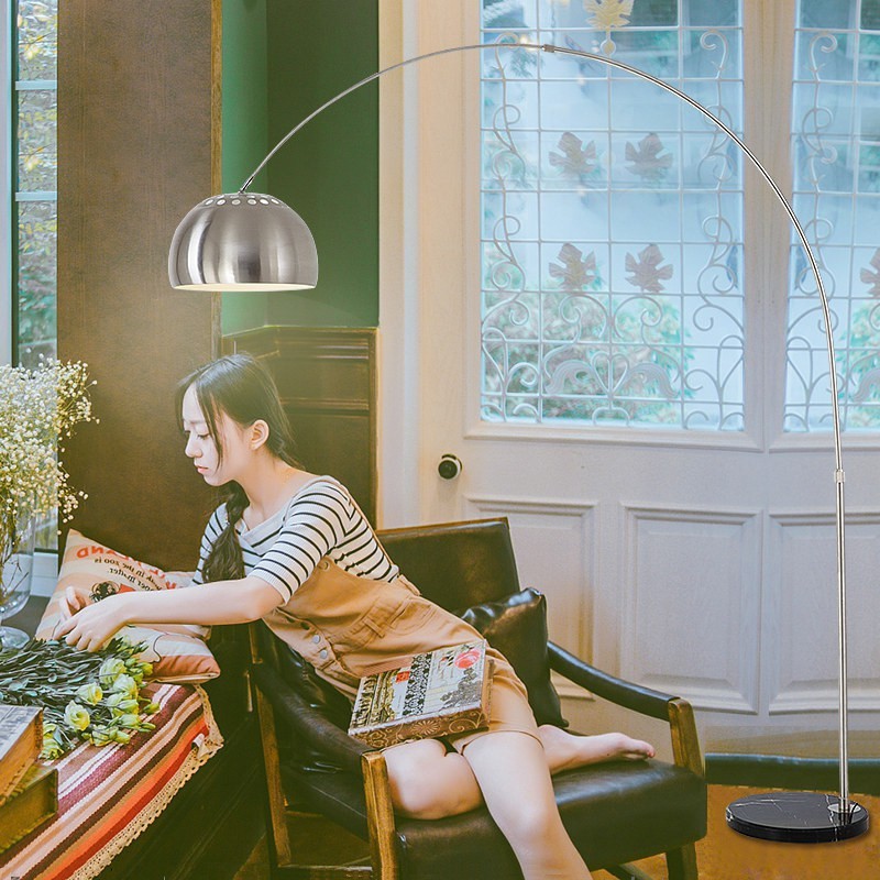 ĐÈN CÂY ĐỨNG SÀN ĐẾ ĐÁ , ĐÈN CÂY PHÒNG KHÁCH  - ĐÃ KÈM BÓNG LED