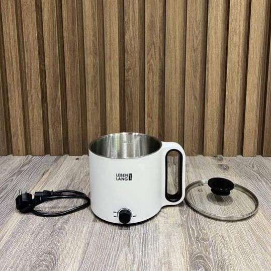 Nồi lẩu điện mini đa năng chống dính Lebenlang LBEC0808 1500ml, bảo hành 2 năm - hàng chính hãng