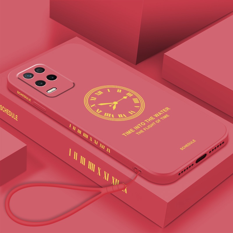 Ốp Điện Thoại TPU Silicone Hình Đồng Hồ Cho oppo a54 a55 a74 a94 a95