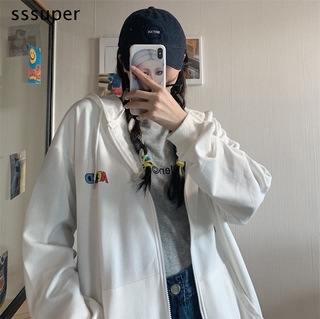 áo khoác nỉ Hoodie Dáng Rộng Thiết Kế Đơn Giản Trẻ Trung Hợp Thời Trang