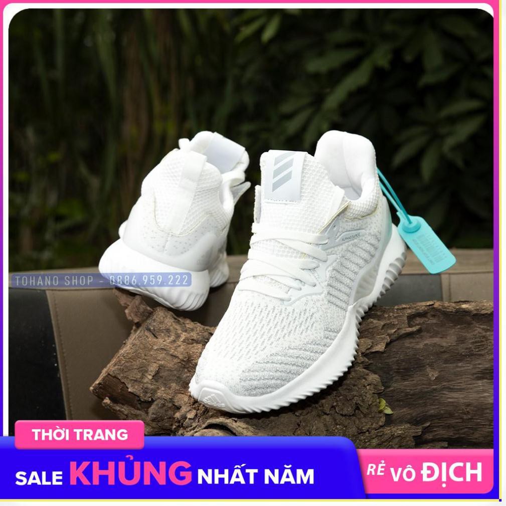 Flat Sale Giày Thể Thao Nam Alpha F28 Màu Trắng Xám