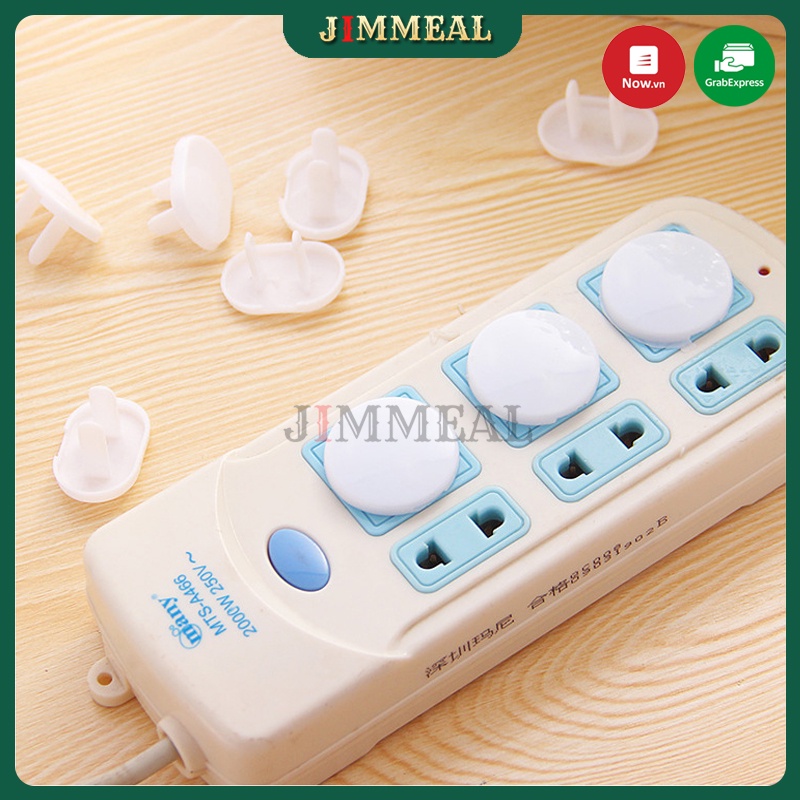 Set 10 Nút Che ổ điện, Nút bịt ổ điện 2 chân và 3 chân an toàn cho bé