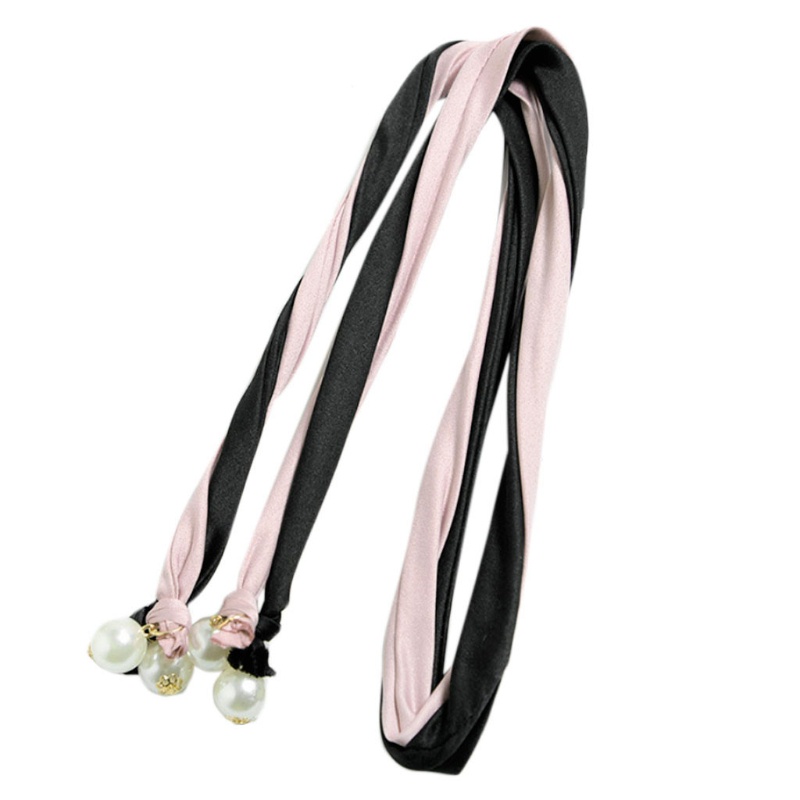 Băng Đô Tai Thỏ Mềm Mại Đính Ngọc Trai Dành Cho Nữ