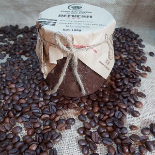 [CÀ PHÊ RANG XAY] Hũ cà phê bột REFRESH R180 rang xay nguyên chất Tam Lộc Coffee