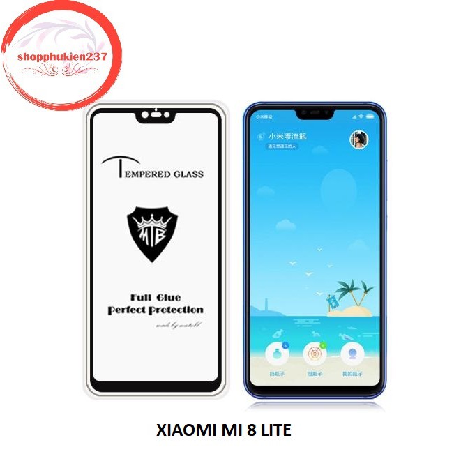 [Freeship toàn quốc từ 50k] KÍNH CƯỜNG LỰC FULL MÀN HÌNH 5D CAO CẤP XIAOMI MI 8 LITE