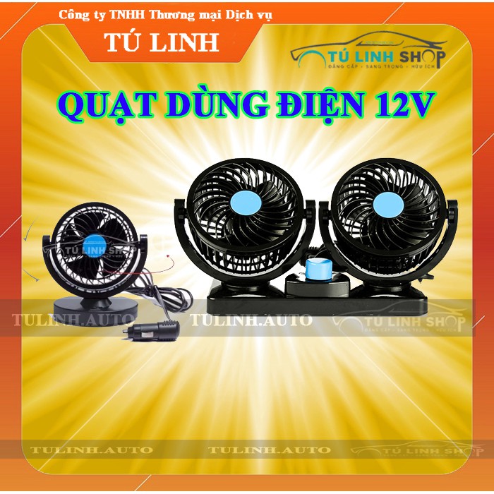 Quạt đôi + đơn 12v giải nhiệt ô tô làm mát xe