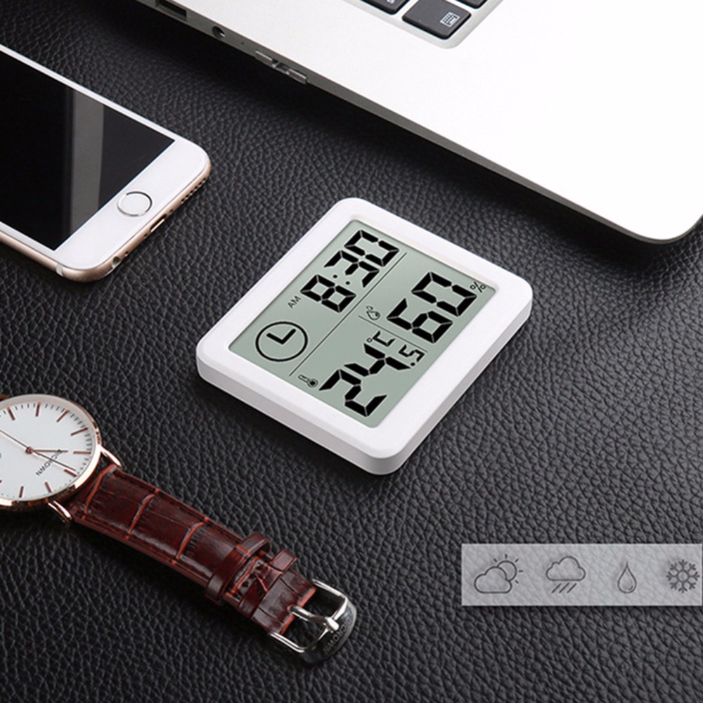 Đồng Hồ Đo Nhiệt Độ Và Độ Ẩm Màn Hình LCD 3.2inch