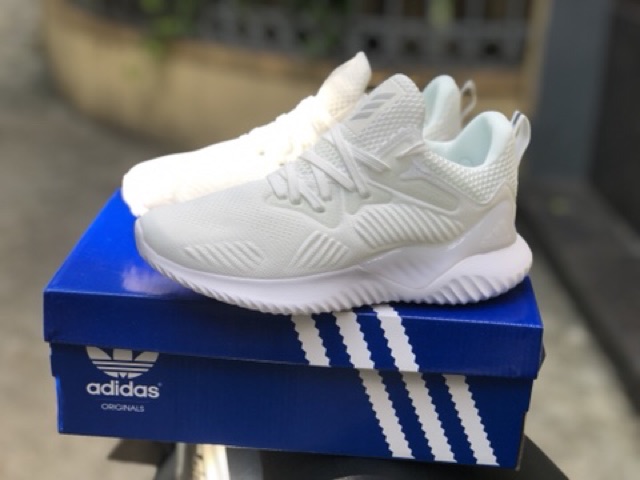 Freeship Giầy Alpha bounce trắng cao cấp fullbox